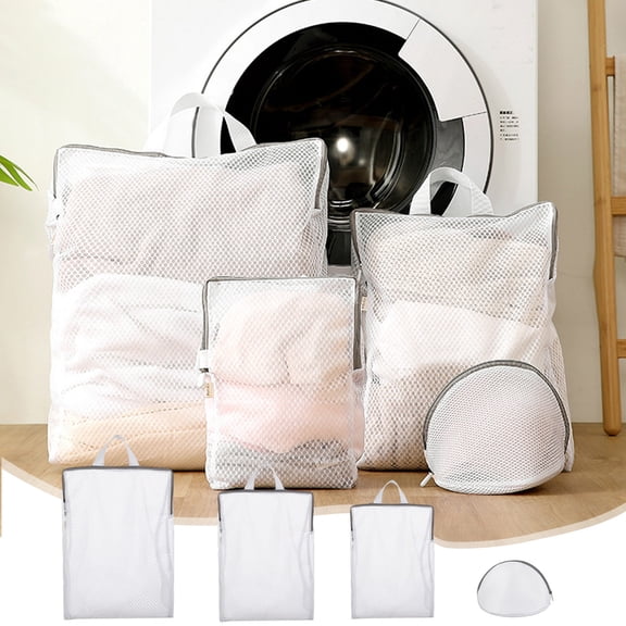 Feledorashia Mesh Laundry Bags for Delicates with Zipper, Travel Storage Organize Bags, Clothing Washing Bags for Laundry, Blouse, Bra, Stocking, Underwear
