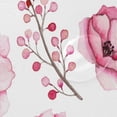 thumbnail image 4 of Pink Flowers and Berries Shower Curtain Waterproof Bathroom Fabric Shower Curtain Set with Hooks, 60x72 inches Home Decor, 4 of 6