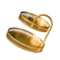 thumbnail image 4 of serony 2 Layer Iron Decorative Tray Fruit Vege Diaplay Free Standing Home Decor stripe, 4 of 7