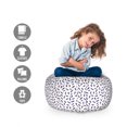 thumbnail image 2 of Eggplant Storage Toy Bag Chair, Fresh Eggplants on White Surface Delicious Dishes Eco Food Health and Well Being, Stuffed Animal Organizer Washable Bag, Small Size, Purple White, by Ambesonne, 2 of 3