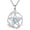 March, variant on Pentagram Daisy Necklace for Women 925 Sterling Silver Birthstone Pentacle Pendant Necklace Pentacle Jewelry Birthday Gifts