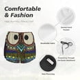 thumbnail image 5 of Disketp Boho Owl Print Women's Shorts Workout Shorts for Athletic Gym Running Shorts with Phone Pockets Small, 5 of 8