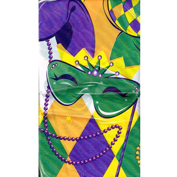 Mardi Gras Plastic Table Cover (1ct)