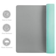 thumbnail image 2 of Desk Mat Large Protector Pad - Multifunctional Dual-Sided Office Desk Pad,Smooth Surface Soft Mouse Pad, Waterproof Desk Mat for Desktop, Pu Leather Desk Cover for Office/Home(Grey, 31.5" x 15.7"), 2 of 3