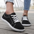 thumbnail image 4 of Unisex Canvas Sneakers Low Top Lace up Non Slip Work Shoes Lightweight Casual Tennis Comfortable Classic Footwear OTHER Size 10.5, 4 of 6