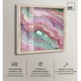 thumbnail image 2 of Pink and Mint Crystal II Shadowbox Print Colorful Abstracts by Art Remedy, Blonde Frame, 20 x 20, 2 of 7