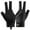 Black, variant on Fitness Accessories Elastic Non Slip Left and Right Hand Billiards Glove Snooker Billiard Glove Three Fingers Glove Billiard Training Gloves GREY LEFT HAND