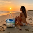 thumbnail image 5 of LEFXSMR Beach Bags for Women, Large Beach Bags Waterproof Sandproof Vacation Style, Portable Canvas Tote Bag for Swim Pool & Outdoor Use, 5 of 6