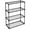 Black 4-SHELF, variant on 3-Shelf Wire Rack with Cover (1 Pack)
