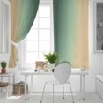 thumbnail image 5 of Green Yellow Ombre Blackout Curtains for Bedroom/Living Room, Farmhouse Modern Gradient Art Thermal Insulated Kitchen Drapes with Grommets, Light Blocking Window Treatment, 2 Panels 42" x 84", 5 of 7