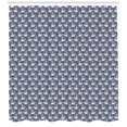 thumbnail image 3 of Swans Shower Curtain, Continuous Delicate Lake Animal with Pond Lillies Floral Cute Pattern, Fabric Bathroom Set with Hooks, 69"WX70"L, Ceil Blue Pearl Pale Rust, by Ambesonne, 3 of 3