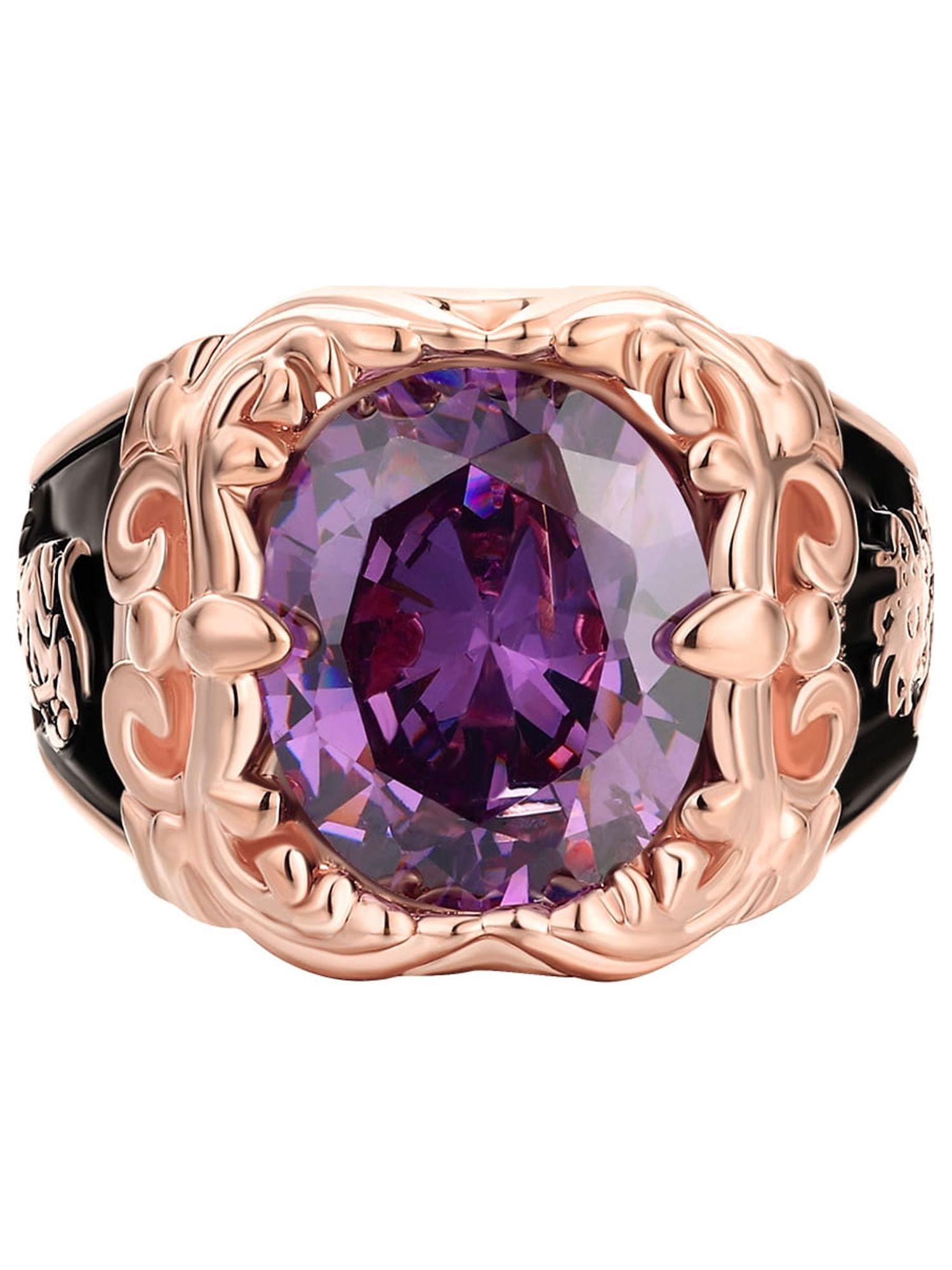 Order Now for 2025 Graduation, Freestyle Unisex Art Nouveau Vintage Birthstone Class Ring, Personalized, High School or College