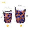 thumbnail image 3 of Balery Vintage USA Flag Cesta de ropa redonda con asas, impermeable, independiente, para ropa, juguetes, dormitorio y familia-Small, 3 of 6