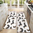 thumbnail image 4 of Kitchen Rugs Sets Of 2,Dachshund and Heart Anti Fatigue Kitchen Mat Rugs Non Slip Washable,Decorative Kitchen Floor Mats for Kitchen,Sink,Laundry,17"X47", 4 of 5