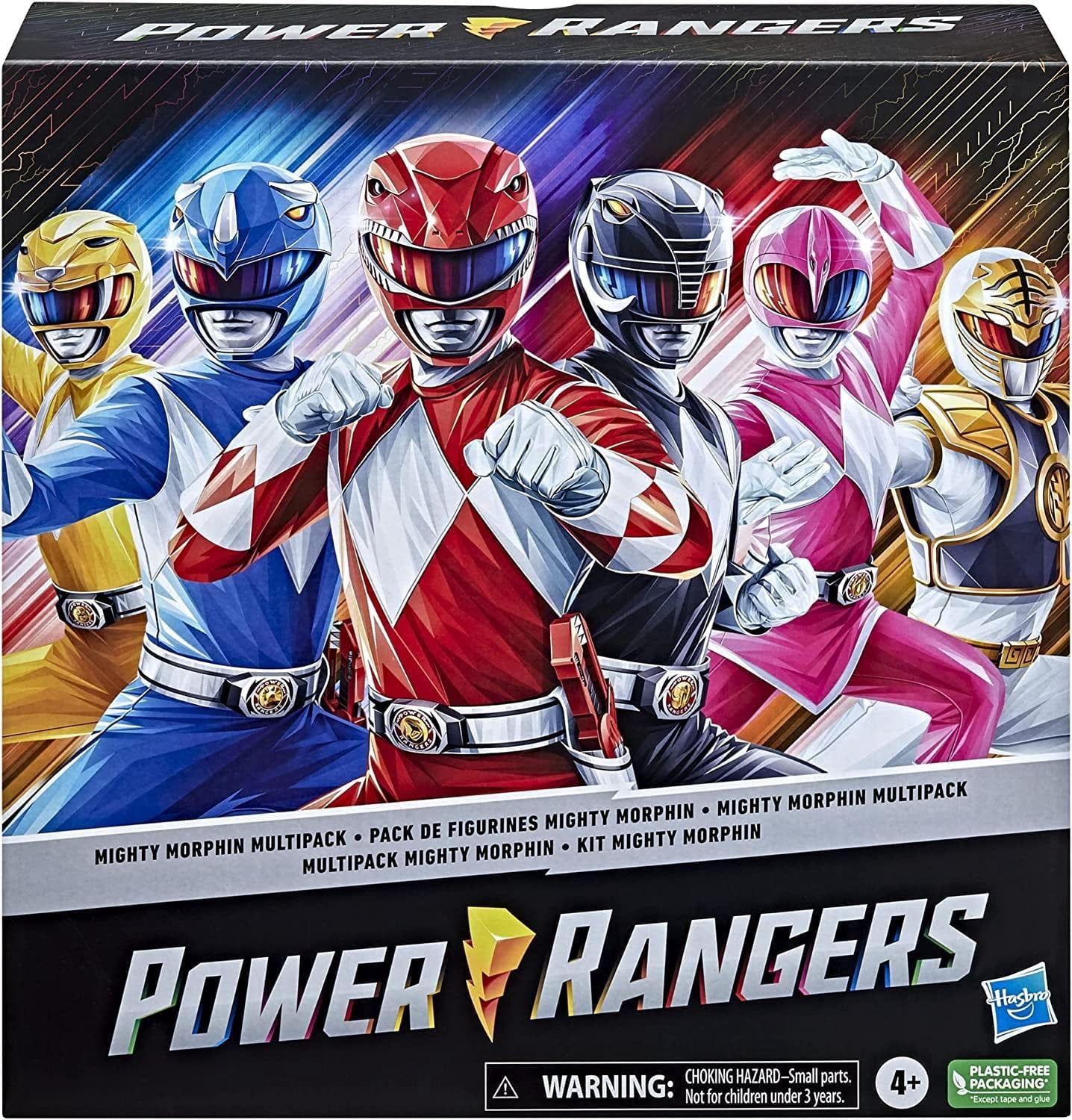 Power Rangers Mighty Morphin Multipack 12-inch Action Figure 6-Pack, Toys with Accessories for Kids 4 and Up Exclusive
