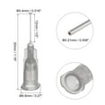 thumbnail image 2 of Aguja de dispensación de punta roma Uxcell para pistola de pegamento líquido, 27G 1/2", paquete de 20 (gris), 2 of 7