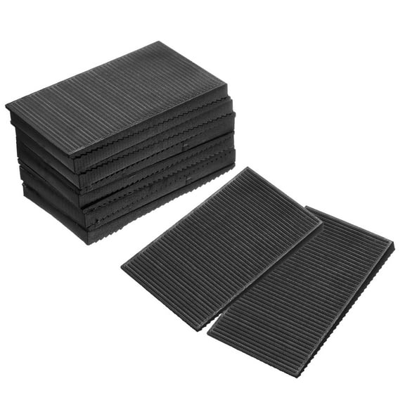 Furniture Levelers, 12 Pack Furniture Wedges, Black Plastic Wedges Shims for DIY Furniture (70 x 42 x 6mm)