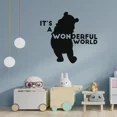 thumbnail image 2 of It's A Wonderful World Winnie The Pooh Quote Cute Silhouette Vinyl Wall Sticker Wall Decal Wall Art Décor Home Room Kids Room Boys Girls Room Pooh Lover Living Room Decoration Size (22x30 inch), 2 of 3
