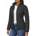 thumbnail image 2 of Packable Puffer Jacket Women without Hood Ellie Black Water-Resistant- Repellent For Outdoor (S), 2 of 7