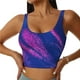 thumbnail image 1 of Fotbe Neon Gradient Blue Sujetador Deportivo Largo sin Aros para Mujer con Almohadillas y Soporte Medio, Transpirable y Absorbente, Camiseta Tipo Chaleco o Tank Top-X-Large, 1 of 8