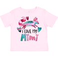 thumbnail image 3 of Inktastic I Love My Mimi Pink and Blue Fox with Hearts Boys or Girls Toddler T-Shirt, 3 of 5