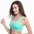 thumbnail image 4 of Women's Seamless Comfortable Lace Sports Bra with Removable Pads, 4 of 7