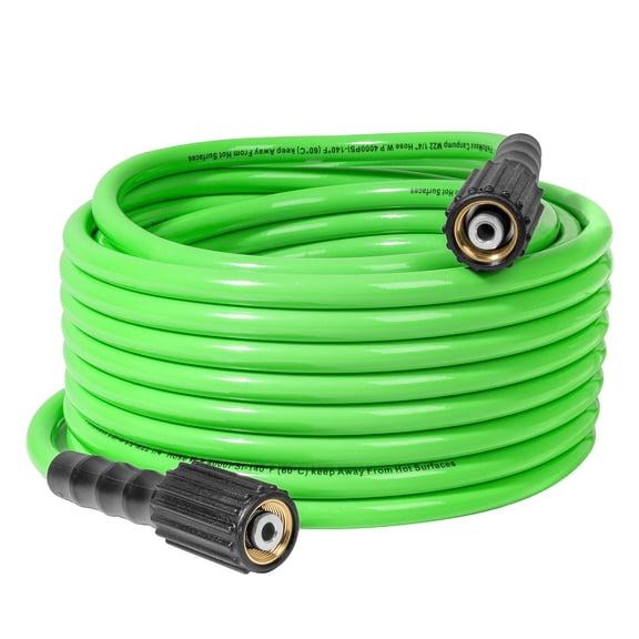 FleXoMaxx 1/4-in Cold Water Pressure Washer Hose, 4000 psi, M22 Connector, 30 ft