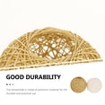 thumbnail image 2 of BRIGHTFUFU 2Pcs Hanging Lamp Shades Brown Paper Rope Rustic Small Light Shades Bedroom Decoration, 2 of 8