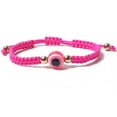 thumbnail image 1 of Minnieouse de mujer Bohemia trenzada moda pareja correa de muñeca DIY joyería de mano hecha a mano artesanía decoración de vestir Ropa, zapatos y accesorios Miscelánea Rosa roja Minnieouse AP014602-10, 1 of 6