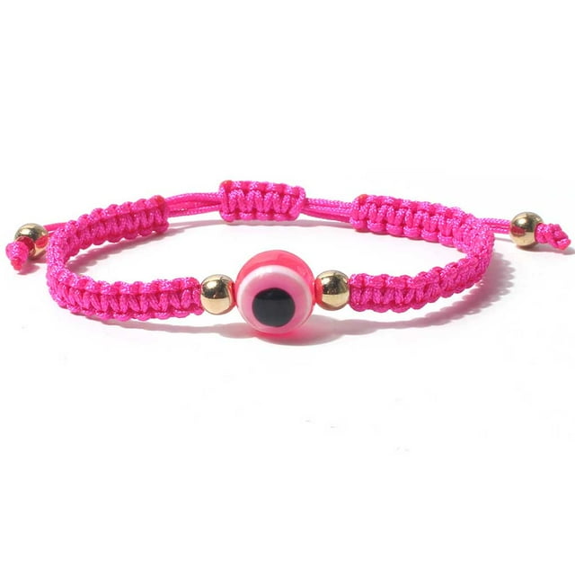Minnieouse de mujer Bohemia trenzada moda pareja correa de muñeca DIY joyería de mano hecha a mano artesanía decoración de vestir Ropa, zapatos y accesorios Miscelánea Rosa roja Minnieouse AP014602-10