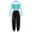 Lake Green, variant on Girls Hip Hop Street Dance Costume Sequins Open Back Crop Top with Chain Jogger Pants Dancewear Lake Green 6