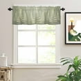 thumbnail image 2 of Christmas Tree Lights Valances for Windows Stars Shinny Sage Green Art Abstract Rod Pocket Curtain Valance Window Treatment Short Curtains for Kitchen Living Room, 58"x16", 2 of 5