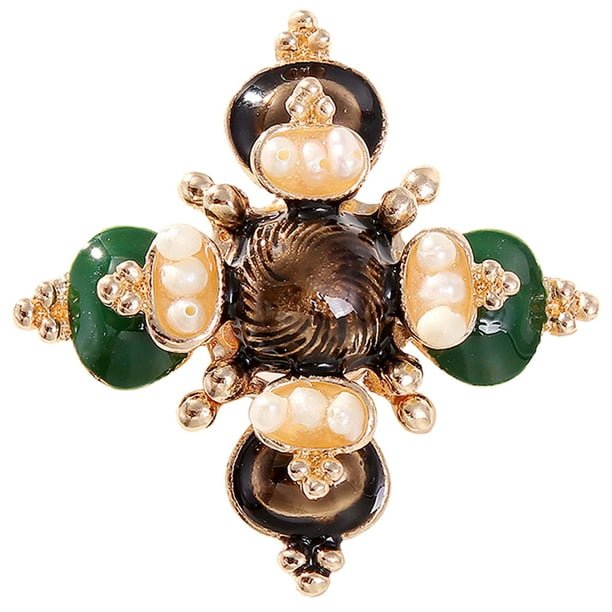 Broche decorativo para ropa, broche con forma de cruz, broche decorativo para abrigo, chaqueta y ramillete.