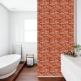 thumbnail image 3 of Tiles Wallpaper Kitchen Living Room Wall Stickers 12x12" Peel and Stick Brick Red 6 Sheet, 3 of 5