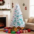 thumbnail image 2 of Costway 6 FT Pre-lit Artificial Christmas Tree with 599 Branch Tips & 250 LED Lights for Party, 2 of 10