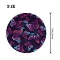 thumbnail image 3 of Disketp Purple Butterfly Small Mouse Pad 7.9x7.9 Inches,Washable Round Mousepad For Office Laptop Computer,Non-Slip Rubber Base Mouse Pads For Wireless Mouse, 3 of 9