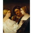 thumbnail image 2 of Titian 15x18 Black Ornate Wood Framed Double Matted Museum Art Print Titled - The Appeal (Between Early to Mid-16th Century), 2 of 5