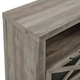 thumbnail image 3 of Walker Edison Farmhouse Fireplace TV Stand for TVs up to 85", Grey Wash, 3 of 12