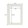 thumbnail image 3 of Grey Acid Free 11x17 Picture Frame Mats with White Core Bevel Cut for 8.5x11 Pictures - Fits 11x17, 3 of 4