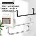 thumbnail image 3 of Stainless Steel Over Cabinets Door Towel Rack, 14" Bar Holders fit for 0.8" Width Cabinet Cupboard Doors to Hold Hand and Dish Towels 2 Pack, 3 of 9