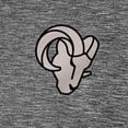thumbnail image 2 of Men's Antigua  Heather Black Los Angeles Rams Par 3 Polo, 2 of 2