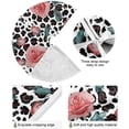 thumbnail image 2 of FMSHPON Watercolor Leopard Roses Pattern Xmas Christmas Tree Skirt Stand Mat for Holiday Party Decoration Indoor Outdoor 36 inches, 2 of 6
