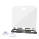 thumbnail image 2 of Monstrate Espejo de ducha sin niebla Drop -proof Baño Anti -fog Mirror Shaver Holder Vidrio acrílico para maquillaje de afeitado Almacenamiento y organización del hogar, 2 of 6