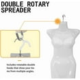 thumbnail image 5 of SSyao 4PCS Female Torso Dress Form Sewing Mannequin Polypropylene (PP) Retail Mannequin Manikin 27 Inch Height Display Dress Clothing Form with Metal Hook,White, 5 of 8