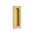 thumbnail image 1 of 4 in. Modern Rectangular Flush Pull, Satin Brass, 1 of 1