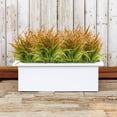 thumbnail image 2 of 8 Bundles Artificial Grass Plants Fake Bushes Artificial Shrubs Wheat Grass Greenery for Autumn House Plastic Outdoor UV Resistant Faux Grass, 2 of 5