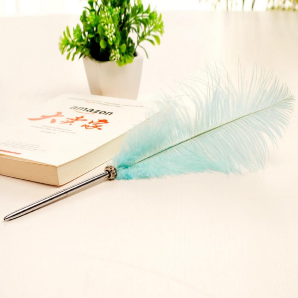 `40cm Feather Metal Pen Wedding Sign In Pen Guest Signature Wedding Supplies New 