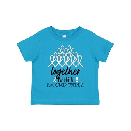 

Inktastic Together We Fight Lung Cancer Awareness Gift Toddler Boy or Toddler Girl T-Shirt