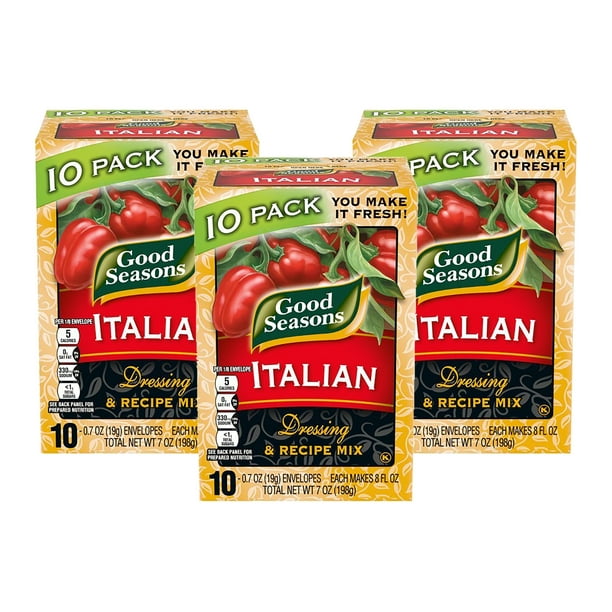 Good Seasons Italian Dressing & Recipe Seasoning Mix, 10 count Packets