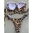 thumbnail image 2 of E8BF-traje de baño con falda para mujer, bañador Sexy de Color negro, conjunto de correa delicada, ropa de playa informal y fina, 2 of 5